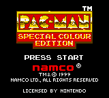 Pac-Man - Special Colour Edition (Europe) Title Screen